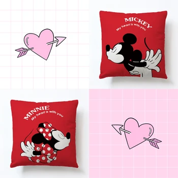 Móda pohodlné červené Mickey Minnie mouse obliečka na vankúš maus kissen almohada Oreiller kussen cuscino