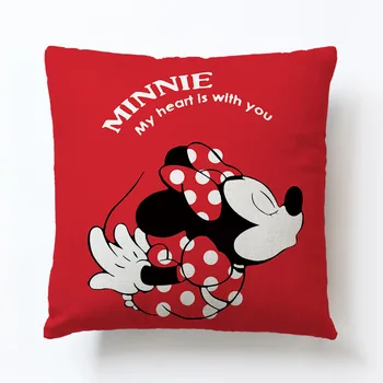 Móda pohodlné červené Mickey Minnie mouse obliečka na vankúš maus kissen almohada Oreiller kussen cuscino