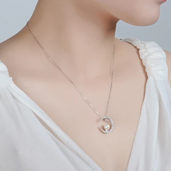 Móda Prírodné Black Pearl Prívesok Náhrdelníky mesiac Šperky Pre Ženy Sladkovodné Perlový Náhrdelník Reťazca Príslušenstvo