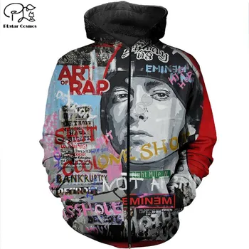 Móda Rapper Eminem hoodies 3D vytlačené Mikina s Kapucňou, Harajuku Jeseň Streetwear ženy, pre mužov Bežné Tepláková súprava