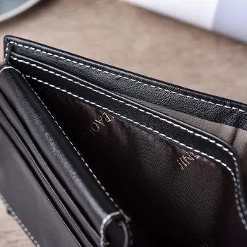 Móda RFID blokovanie Uhlíkových Vlákien mužov peňaženky originálne kožené krátke muž ID kreditnej karty držiteľ peňaženky vrecku peňaženku