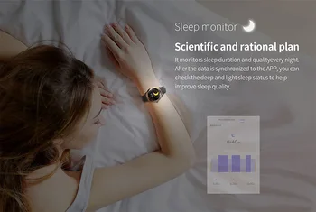 Móda Smart Hodinky Ženy Náramok Monitor Srdcového rytmu Spánku Monitorovanie Náramok Výpočet kalórií Hovor Pripomienka Smartwatch