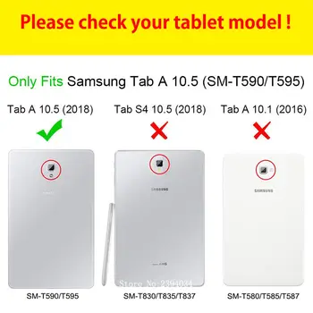 Móda Tablet Prípade Kryt Pre Samsung Galaxy Tab A A2 2018 10.5