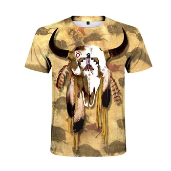 Móda voľný čas populárne nové býčie dizajn, 3D tlač T-shirt pánske univerzálne T-shirt osobnosti kolo krku 2020xxs-6xl