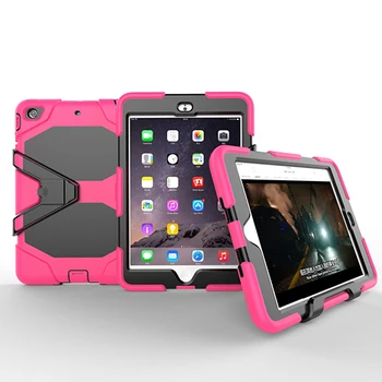 Móda Ťažkých Shockproof Ochranné puzdro pre Apple iPad Mini 3 2 1 Stojan Silikónové Gumy Brnenie Kryt +dotykové pero