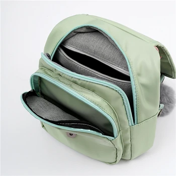 Móda žena taška 2020 nové šitie Oxford handričkou ľahký cestovný batoh mladé dievča školy taška vlasy loptu prívesok hot predaj
