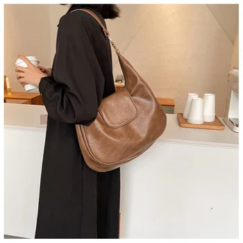 Móda žena taška značky dizajnér dámy ramenní taška vysokej kvality usne veľkú kapacitu tote taška hnedá hot predaj nových 2020