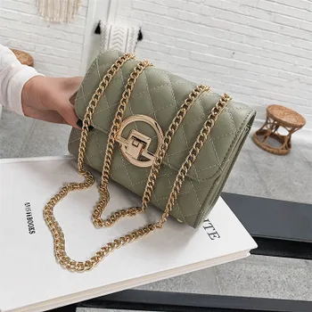 Móda Žena tašky cez Rameno PU kožené dámske Crossbody taška Luxusné dizajnér Lingge Kabelky Reťaze ovčej Kapsičky 2019 nové
