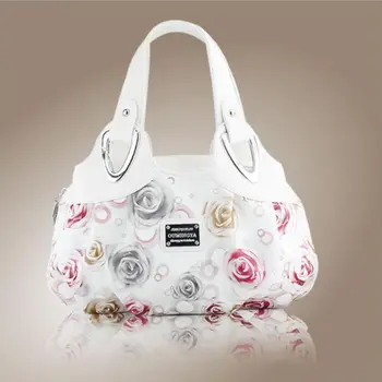 Móda Ženy, Tašky Cez Rameno, Tlačené Kvety Dámy Messenger Taška 2020 Dizajnér Luxusné Značky Vysoko Kvalitné Kožené Dámske Kabelky