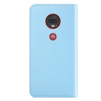 Módne Farby Telefón Prípade na pre Moto E6 Plus Prípade pre Motorola Moto G8 E6 G7 E5 Plus Power Play Kože Flip Cover Peňaženky Taška