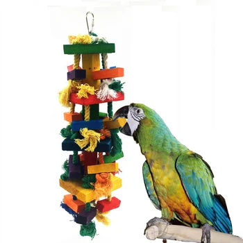 Módne Farebné Vtáky Papagáj Žuvanie Hračky Drevená Hojdačka Lezenie Školenia rebrík 45 cm Klietka Príslušenstvo
