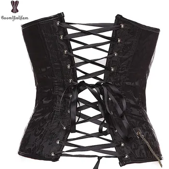 Módny dizajn 2 farieb výber pás tréner brocade, gotický corselet sexy bustier steampunk korzet plus veľkosť s-6xl 907