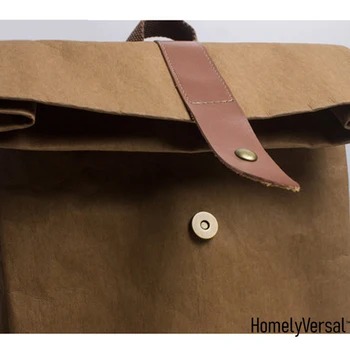 Módny Dizajn ženy muž Notebook Batohy študent umyté kraft papier batohy nový štýl 2019 batohy vinobranie ručne tašky