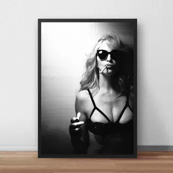 Múr Umenia Plagátu Madonna Ciccone HD Vytlačí Modulárny Čierny a Biely Obraz na Plátne Spevák Maľovanie Domáce Dekorácie Pre Obývacia Izba