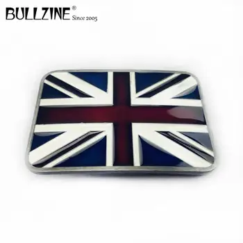 Na Bullzine Spojené Kráľovstvo vlajka opasku s cínovým povrch a farba smalt FP-02623 vhodné pre 4cm, šírka pásu