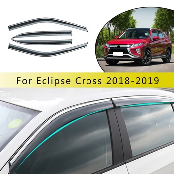 Na Mitsubishi Eclipse Kríž 2018 2019 Dymu auto okno clony proti oslneniu slnkom, Dažďom Stráže Vietor Lamely 4PCS