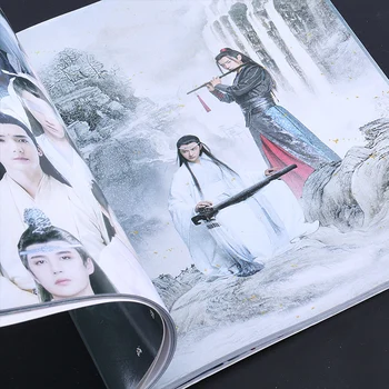 Na Neskrotnú Chen Qing Ling Maľovanie Album Kniha Wei Wuxian, Lan Wangji Obrázok Fotoalbum Plagát Záložku Hviezda Okolo