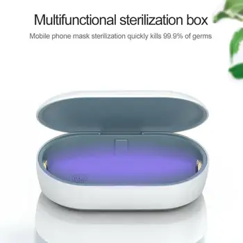 Na sklade ! UV ozone mobilný telefón Sterilizátor Box Dezinfekcia Kabinetu Bezdrôtové nabíjanie Čistenie Ultrafialové LED Disinfector Box