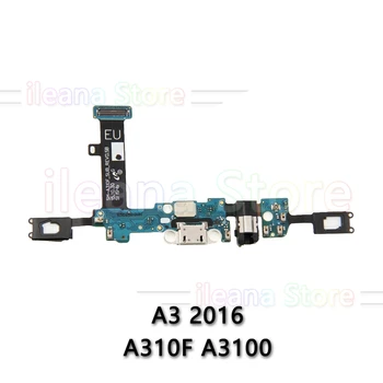 Nabíjanie pomocou pripojenia USB Port Konektor Mic Dock Flex Kábel Pre Samsung Galaxy A3 A5 A7 2016 A310 A510 A710 A310F A510F A710F Originál