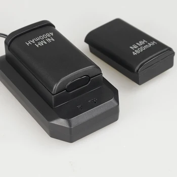 Nabíjateľná Batéria + USB Nabíjací Kábel Pack pre Bezdrôtový ovládač pre XBOX 360 EM88
