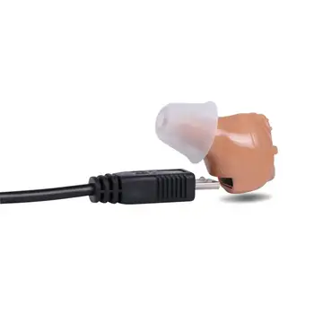 Nabíjateľná Mini Neviditeľné sluchadla, Zosilňovače Zvuku CIC Bezdrôtový Ucho Pomôcky pre Starších Strata Sluchu Zariadenie PSAP Drop Shipping