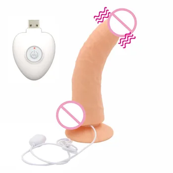 Nabíjateľná Veľké Dildo Vibrátory Pre Ženy Obrovské Dildo Realistického Dick Penis Sexuálne Hračky Pre Ženy ConsoladorSex Shop