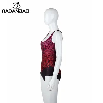 NADANBAO 2021 Lete Plavky Ženy Mandala Kvet Plavky 3D Vytlačené Sexy jednodielne Plavky Plus Veľkosť