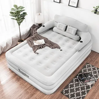 Nafukovacie matrace dvojité domácnosti vonkajšie nafukovací vankúš posteľ list ľudí, zvýšenie prenosné skladacie postele oblasti mat