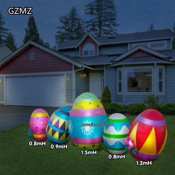 Nafukovacie Veľkonočné Vajíčka LED Osvetlené Dvore veľká noc