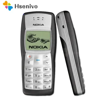 Najlacnejšie Originál Nokia 1100 Mobilný Telefón Odblokovaný GSM900/1800MHz Mobil s Multi Jazyky 1 Rok Záruka zrekonštruovaný