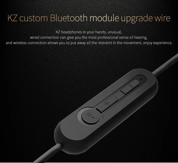 Najnovšia originálna KZ ZST/ZS5/ZS3/ED12 modul Bluetooth Kábel 4.2 Bezdrôtový Rozšírené Upgrade Modulu 85 cm Kábel Pre KZ Slúchadlá