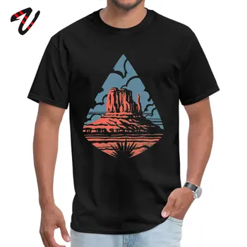 Najnovšie Mužov Top T-shirts Monument Valley Normálne Tričko Revolúcie Rukávom Letné Top T-shirts Crewneck Veľkoobchod Tričko