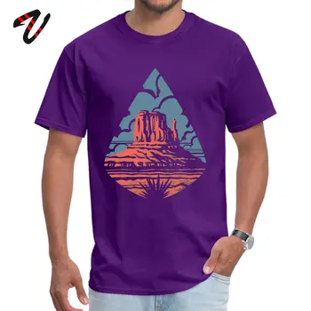 Najnovšie Mužov Top T-shirts Monument Valley Normálne Tričko Revolúcie Rukávom Letné Top T-shirts Crewneck Veľkoobchod Tričko