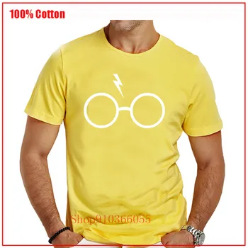 Najnovšie populárne Harry Okuliare a Jazvy Potter-milovník white Plus Veľkosti mužskej Letné T-shirt Priateľ Deň Dar bežné harajuku top