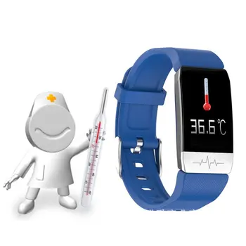 Najnovšie Telesnej Teploty EKG Monitor Povolanie Smart Hodinky T1 Sport Fitness Tracker pre Mužov, Ženy, Hodiny, Teplomer Silica Gel