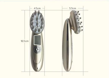 Najnovšie USB nabíjanie RF a laserové vlasy hrebeňom EMS masáž zdravie špirála jednoduché ovládanie