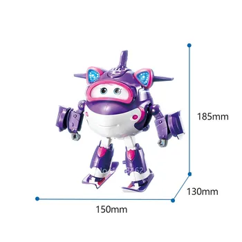 Najnovšie Veľké ABS Deformácie Super Krídla Supercharge Robot Akčné Figúrky so Svetlom a Zvukom Transformácie Hračky