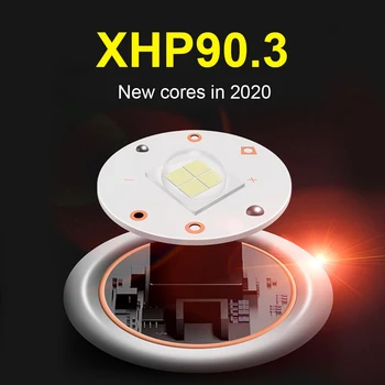 Najsilnejší XHP90.3 Led Svetlomet 400000LM Vedúci svetlo USB Nabíjateľné Svetlometu Nepremokavé Zoom Rybárske Svetlo Používať 18650 Batérie