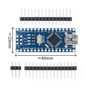 Nano Mini USB S bootloader kompatibilné Nano 3.0 radič pre arduino CH340 USB ovládač 16Mhz Nano v3.0 ATMEGA328P/168P