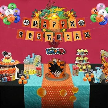 Narodeninová Párty Dekorácie Latexové Balóny Birthday Banner Tortu Mulčovače Nastaviť Anime Strany Dodávok pre Deti a Chlapcov