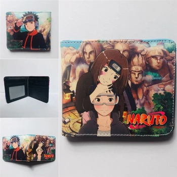 NARUTO Cosplay Peňaženky Uchiha Sasuke Krátke Násobne PU Mince Kabelku Uzumaki Naruto Batožiny Anime Dospelých COS Príslušenstvo Halloween Darček