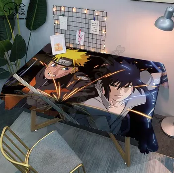 Naruto Obrus 3D vytlačené Square/Obdĺžnikové protiprachová Tabuľka Kryt Pre Strany Domova TV Pokrýva 01