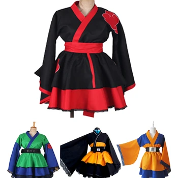 Naruto: Shippuden Kostýmy NARUTO Akatsuki lolita Sukne Lolita kimono šaty anime Cosplay Halloween dámy strany jednotné