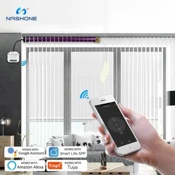 Nashone WiFi RF Smart Záclonové Žalúzie Modul Prepínača rolety Motorových Tuya Bezdrôtové Diaľkové Ovládanie Práce s Alexa Domovská stránka Google