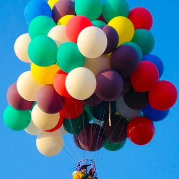 NASTASIA Nižšej hladké kolo balón 24-palcový 10pcs/veľa pribrala s farebnými latex float balón svadobné party dekorácie