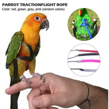 Nastaviteľné Papagáje Vták Postroj Vodítku Anti-Skus Školenia Lano Vonkajšie Lietanie Postroj Vodítku Papagáj Vodítku Pet Popruhy, Vonkajšie H9F