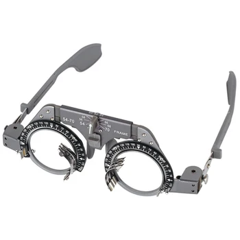 Nastaviteľné Skúšania Rám Optické Skúšobné Šošovky Rám Pd 54-70 mm Titanium Optické Skúšobné Oko Optometry Objektív Rám Test Optician