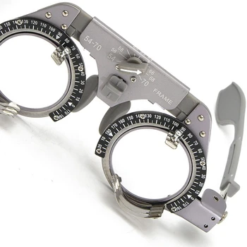 Nastaviteľné Skúšania Rám Optické Skúšobné Šošovky Rám Pd 54-70 mm Titanium Optické Skúšobné Oko Optometry Objektív Rám Test Optician