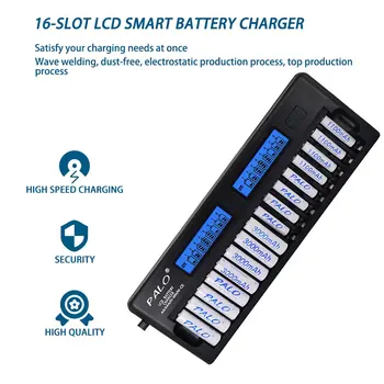 NC32 12/16 Slot LCD Displej Smart Batérie Rýchlo Nabíjačka Viac Ochranu Smart KTV Mikrofónu, Batérie, Nabíjačky Bez Batérie