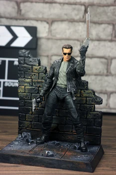 NECA Terminator 2: Rozsudok Deň T-800 Arnold Schwarzenegger PVC Akcie Obrázok Zberateľskú Model Hračky Darček